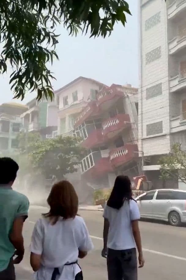 缅甸7.9级强震：地面开裂大桥受损，泰国高楼倒塌