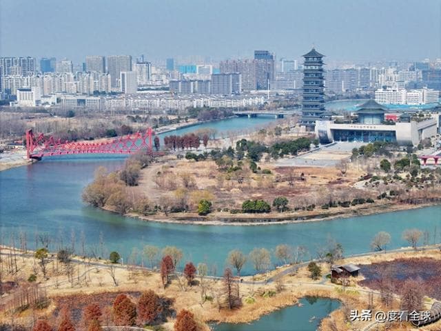 惊艳！江苏扬州运河三湾早春盛景，赏花踏青尽享生态之美！