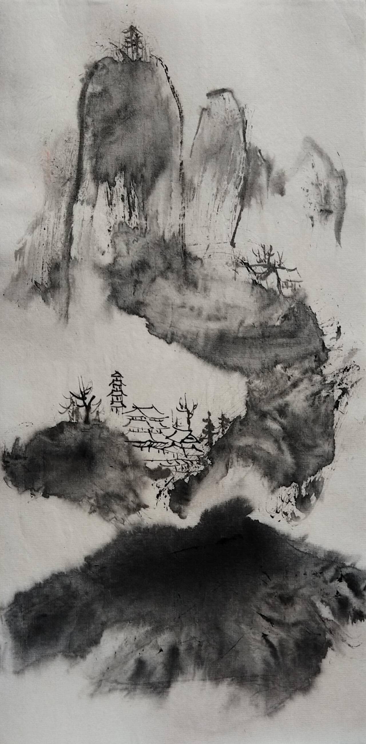 中国水墨画构图中的传统文化精髓与审美观念探析