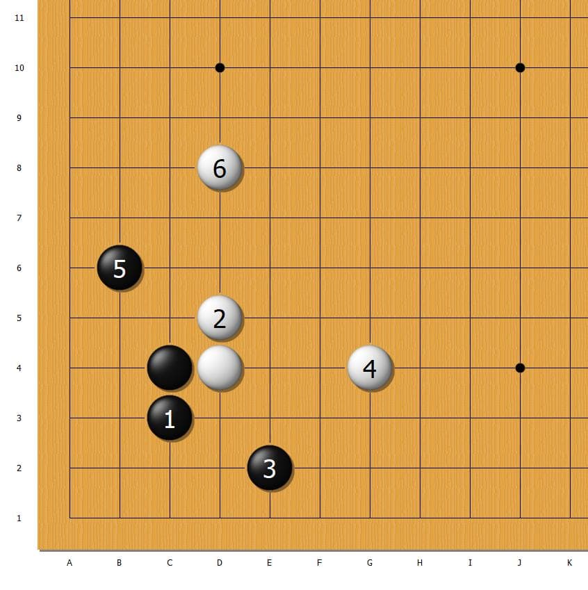 AI定式小百科：走小目开局对手直接碰怎么办