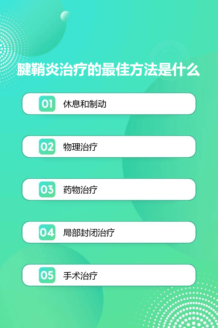 腱鞘炎治疗的最佳方法是什么