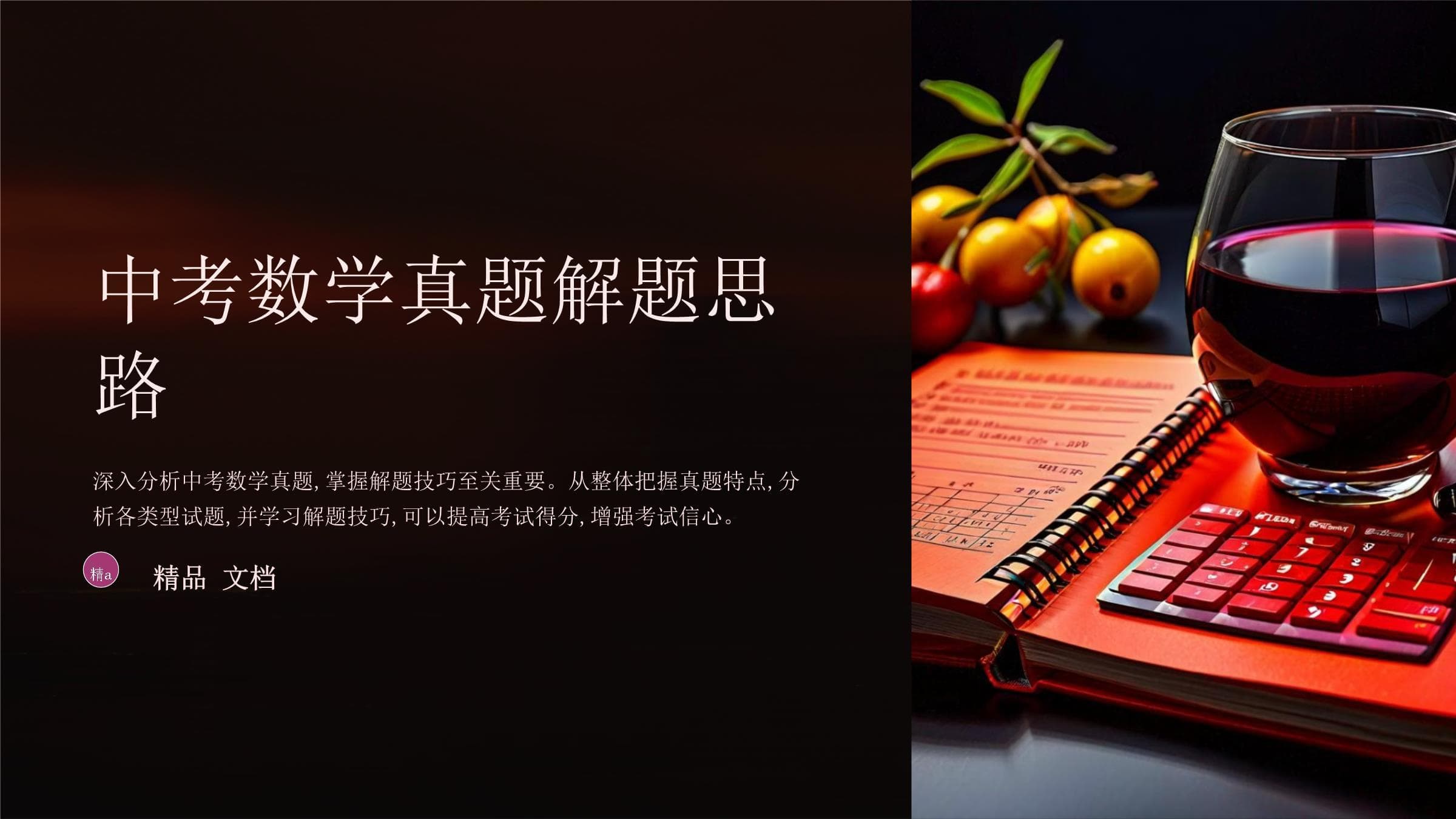 中考数学真题的解题思路