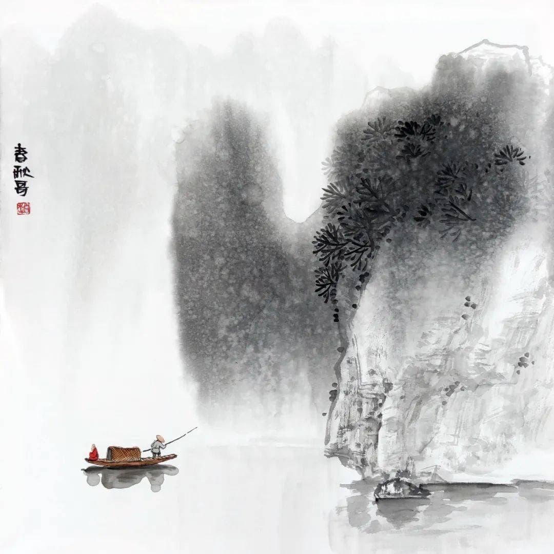 禅韵墨趣，抚慰心灵：《水墨江湖——赵春秋泼墨禅意画》短视频观后