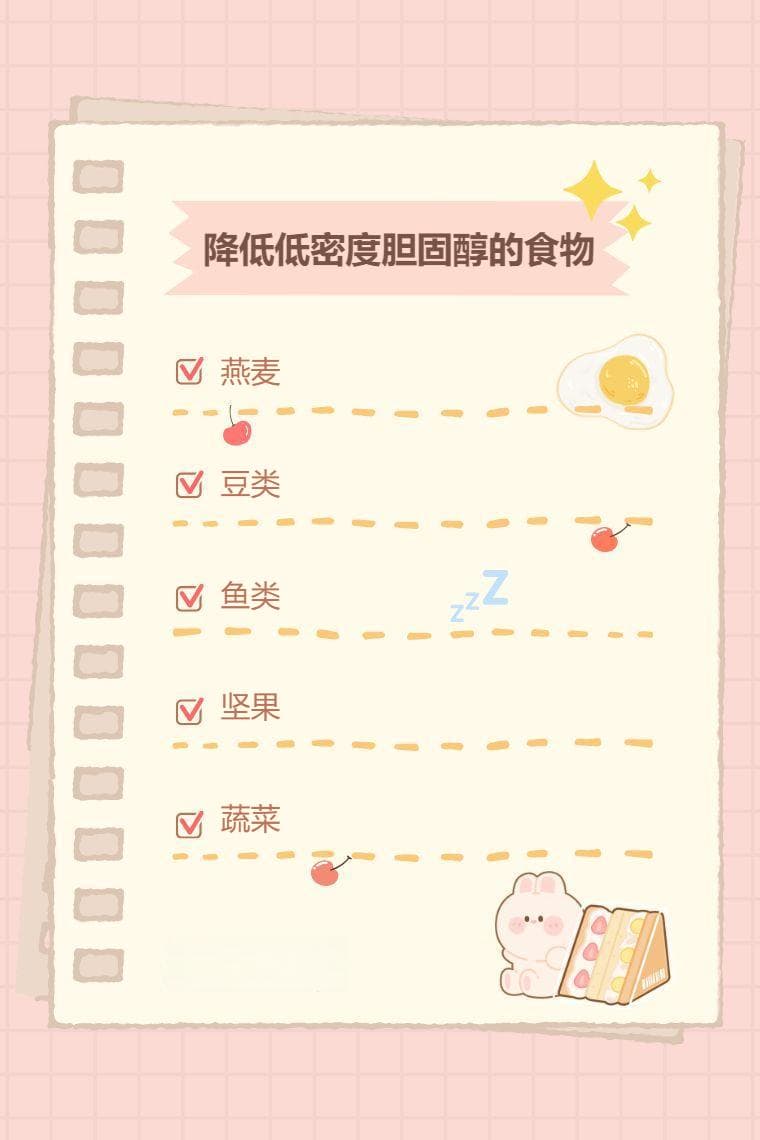 降低低密度胆固醇的食物