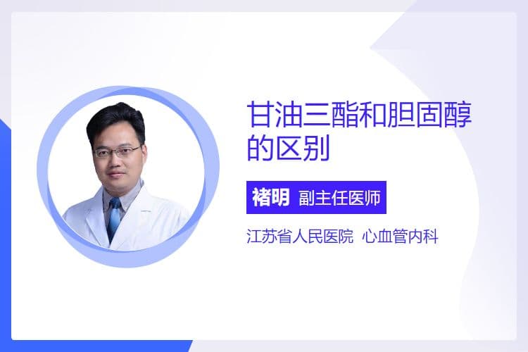 甘油三酯和胆固醇的区别