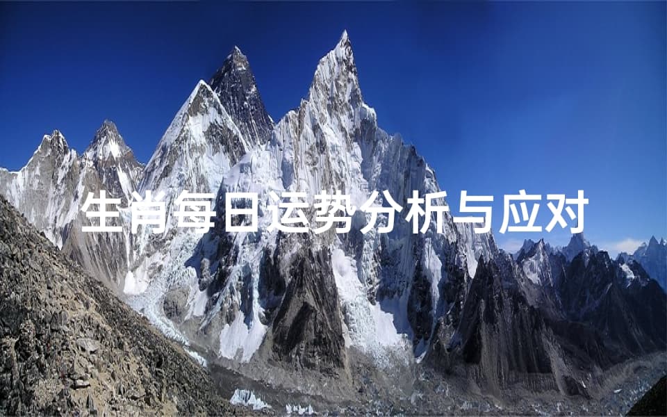 生肖每日运势分析与应对策略-生活指导手册