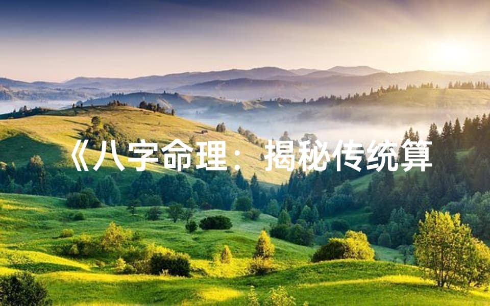八字命理：揭秘传统算命步骤全解析