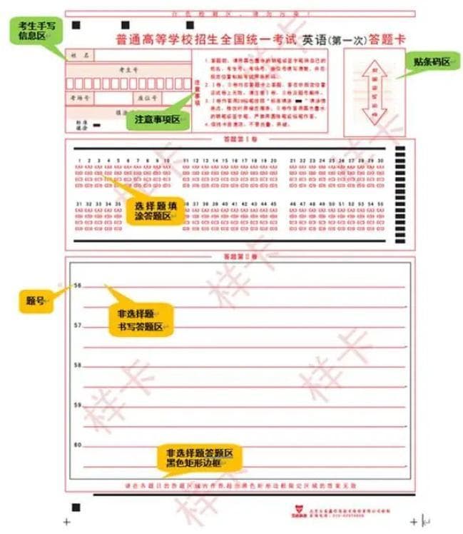 重要提醒！高考答题卡填涂规范来了，避免不必要的丢分