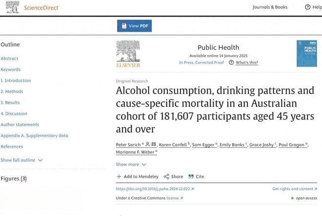 18万人新研究：45岁后喝酒超过这个量，死亡风险升高58%！