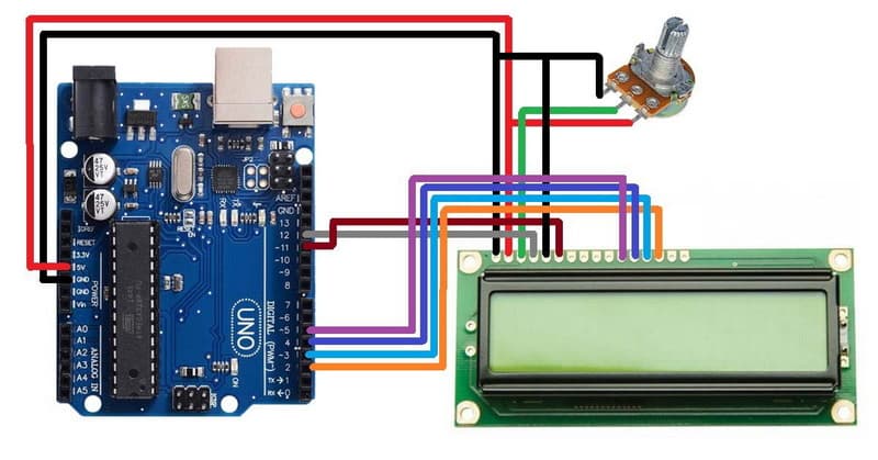 如何将LCD 1602A Shield连接到Arduino Uno