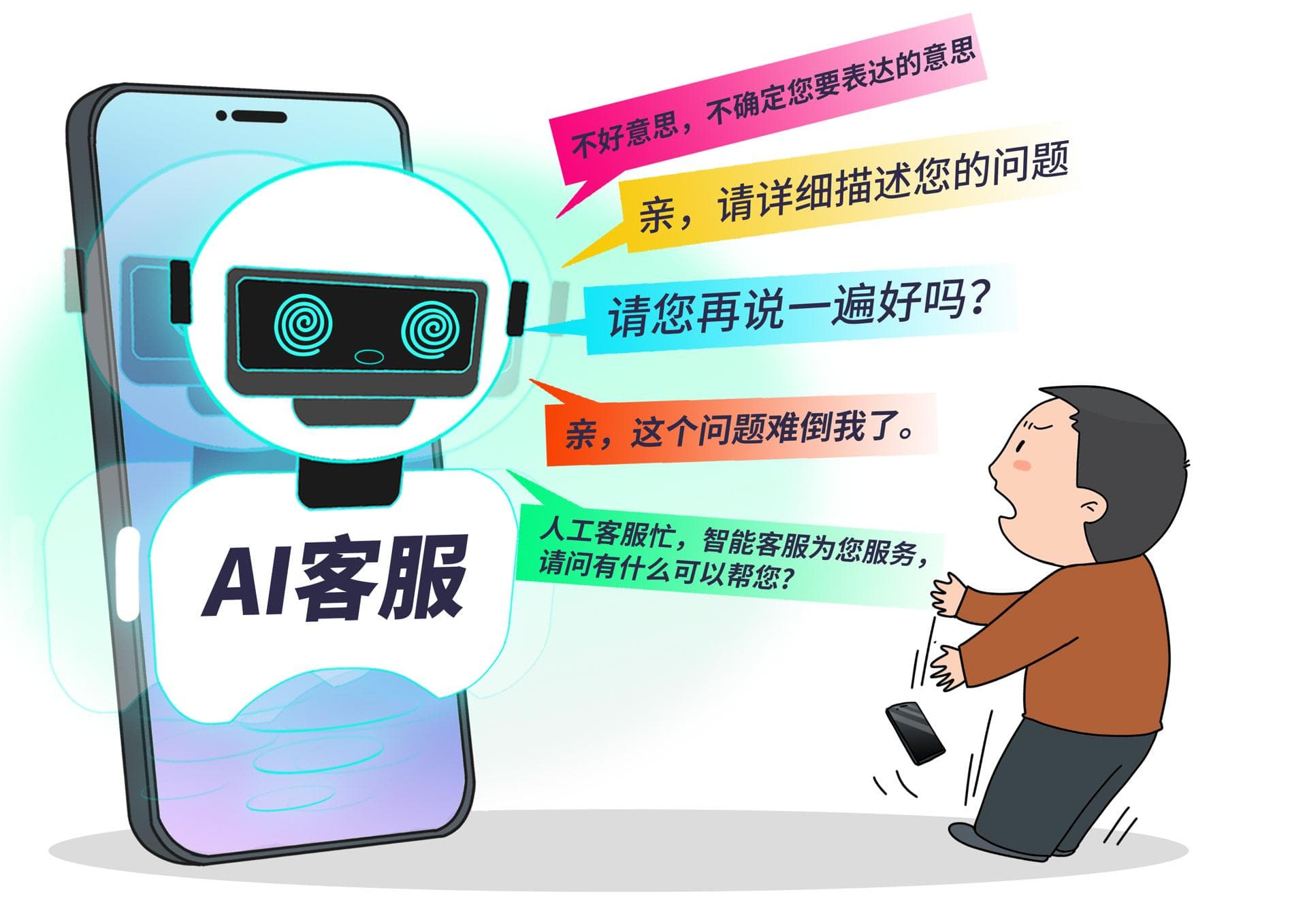 和人对话难，转人工更难！智能客服如同“鸡同鸭讲”
