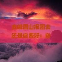 峨眉山旅游选择攻略：自驾游更自由，跟团游更省心