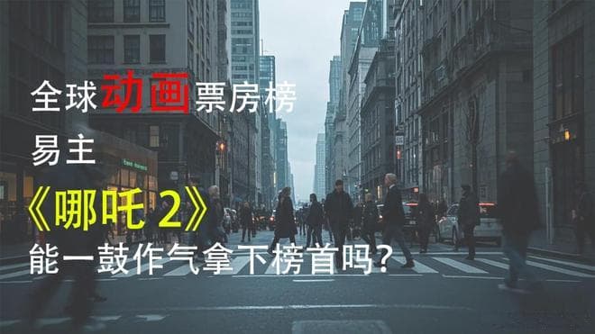 全球动画票房榜易主，《哪吒 2》能一鼓作气拿下榜首吗？