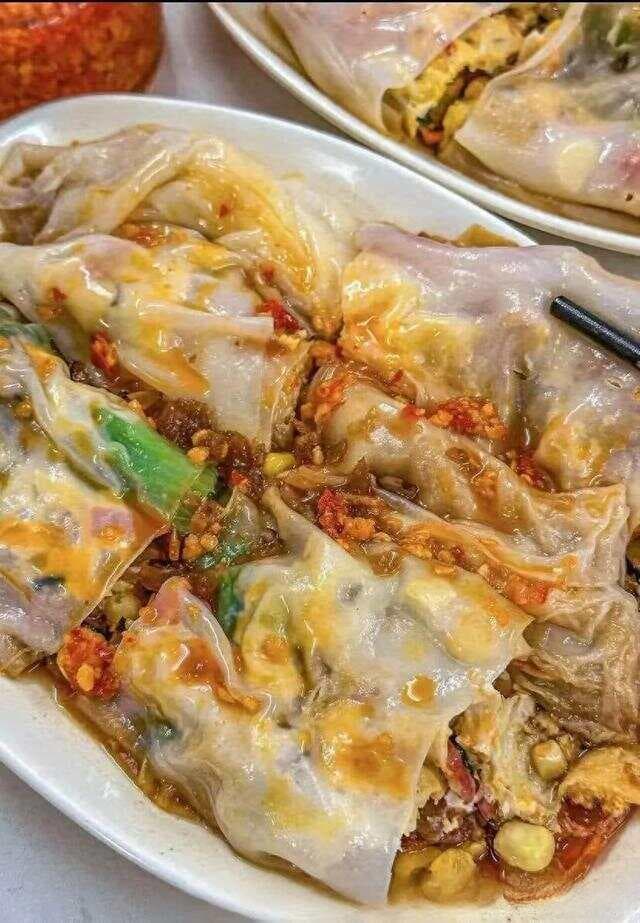 广东肠粉的正宗做法，从米浆到酱料精确到克，街头小吃创业的首选