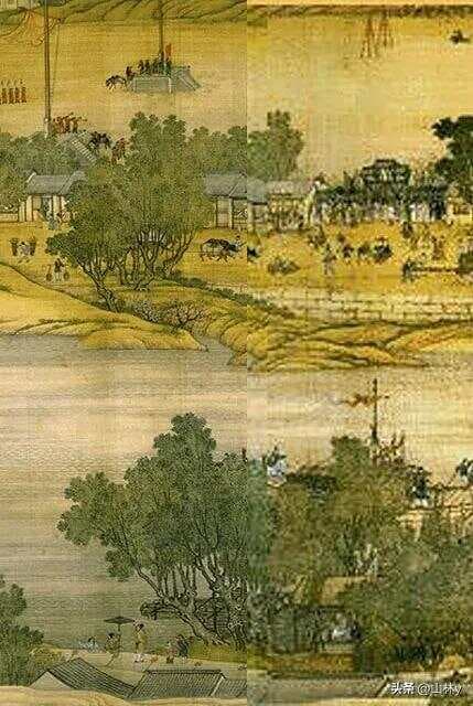 国宝级《清明上河图》人物形象生动，细节刻画入微，色彩古典淡雅