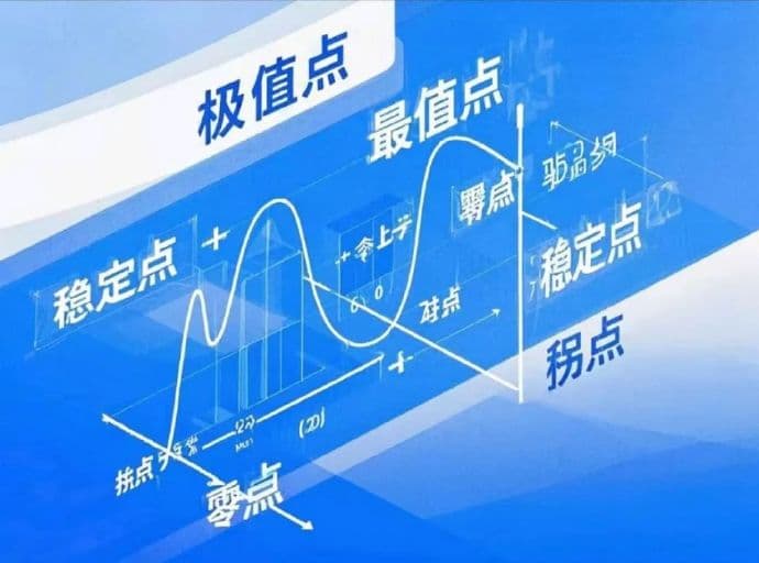 一篇文章带你区分：极值点，最值点，驻点，稳定点，拐点，零点，鞍点