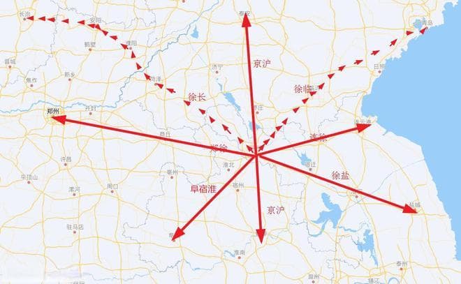 “爆棚东”的遗憾无法改变，8向高铁网集一起的徐州东站才是最强