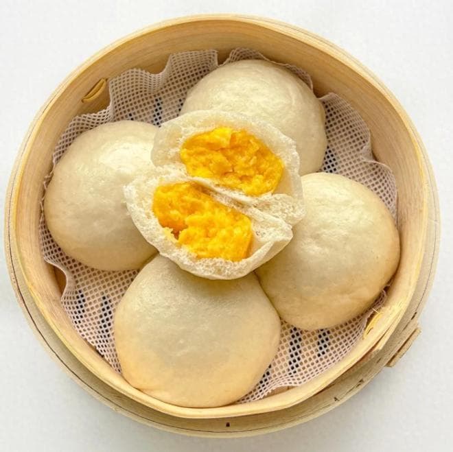 原来做奶黄包这么简单，蓬松香软，奶香浓郁，这个配方不要错过