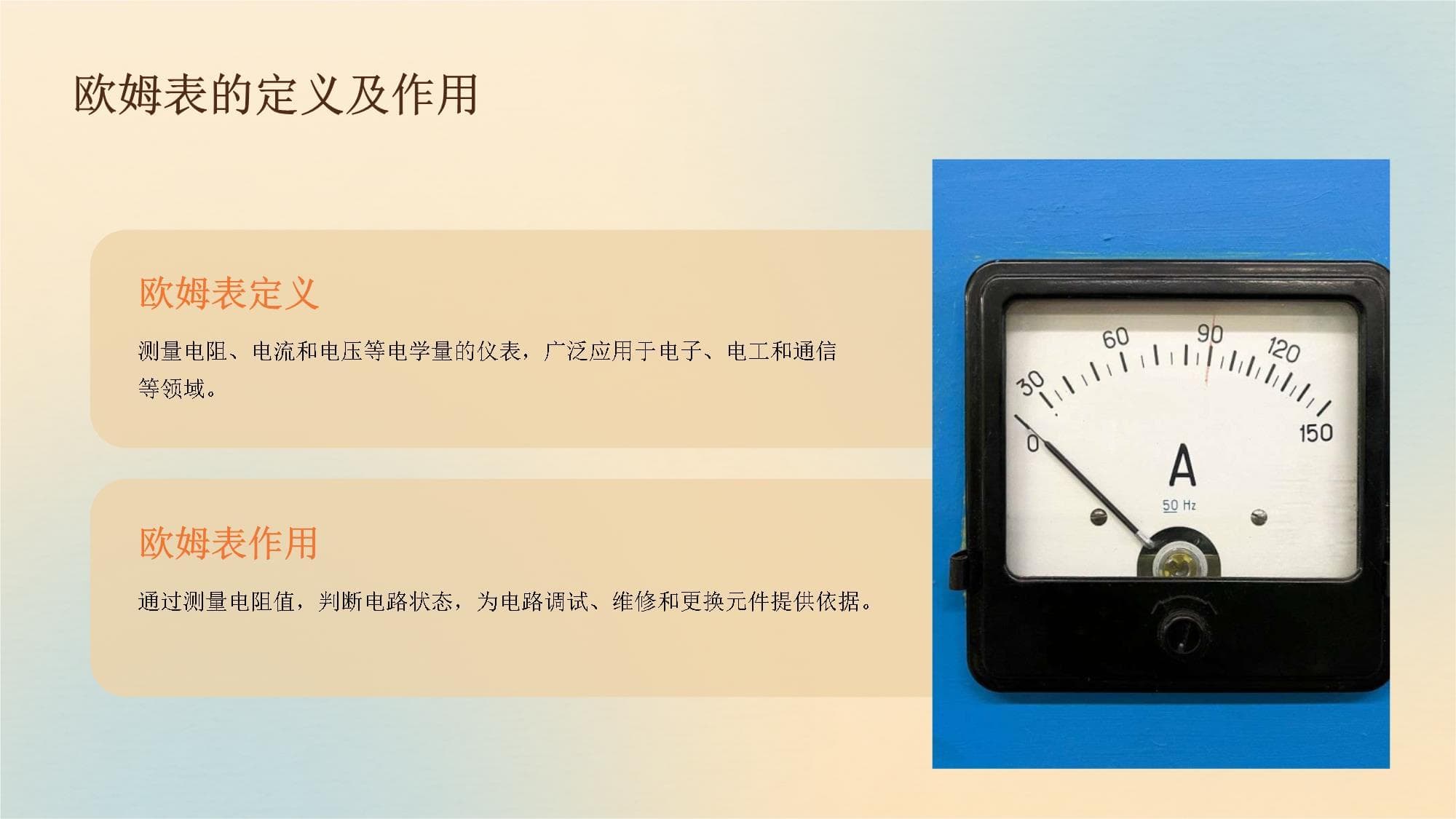 欧姆表知识详解