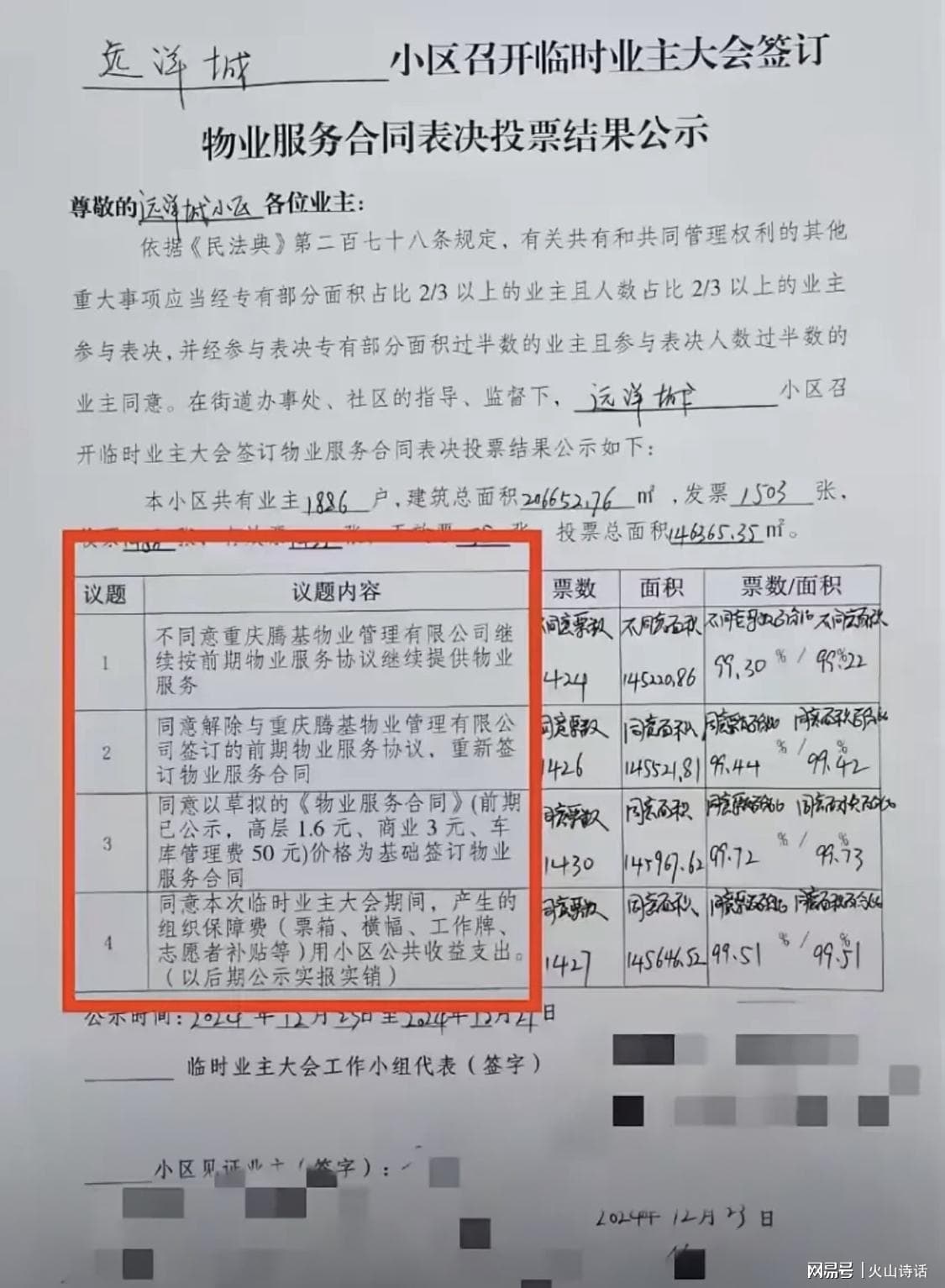 重庆远洋城小区业主大会成功降低物业费，高层降至1.6元/㎡/月