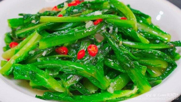 清炒油麦菜的家常做法，简单又健康