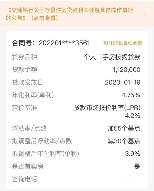工行、建行等上线查询功能，你的存量房贷利率能降多少？
