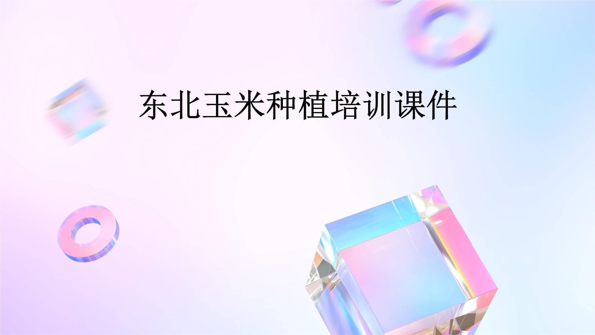 东北玉米种植技术全解析