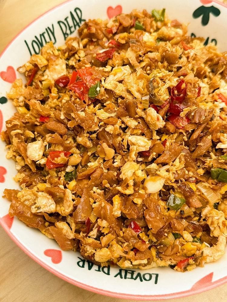 外婆菜炒鸡蛋（超级下饭菜）
