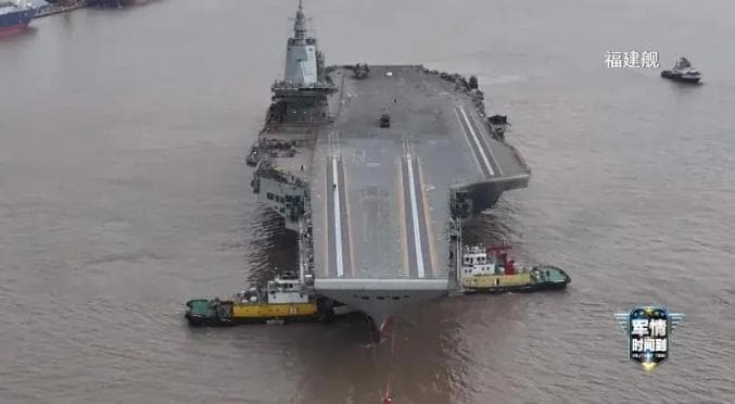 今天 | 首次！福建舰海试！