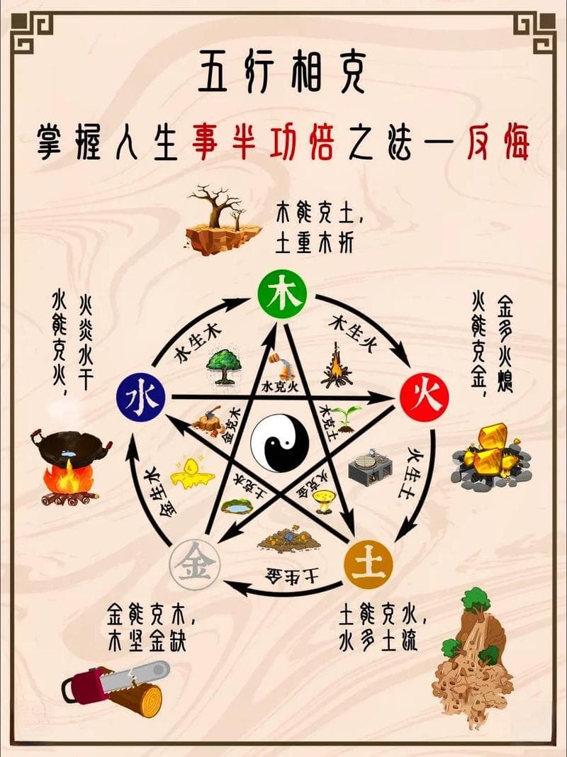 八字五行相克解析与调和之道