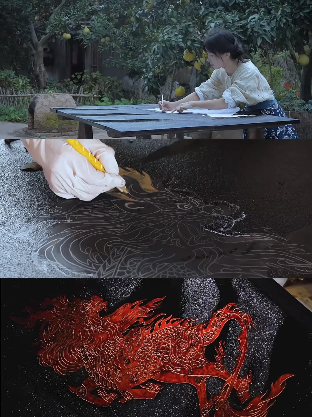 李子柒重归：带你感受雕漆隐花的非遗技艺之美
