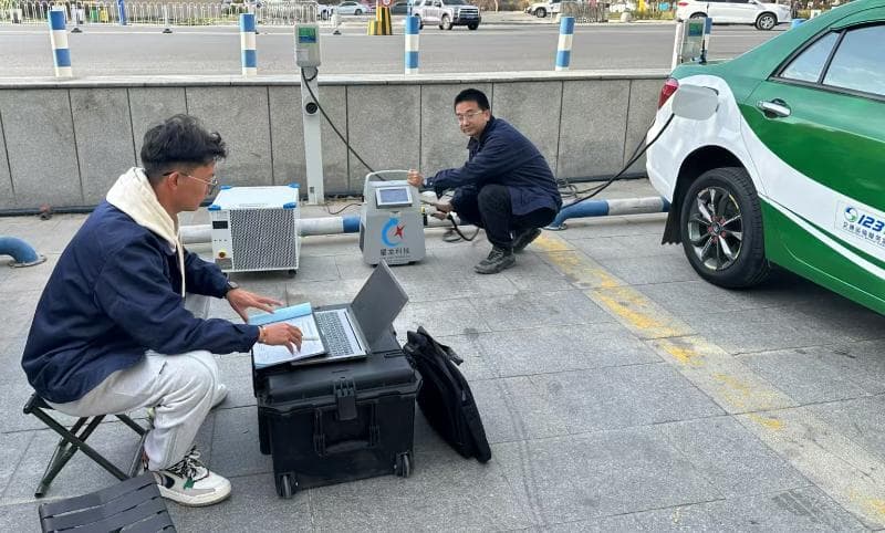 新疆巴州检验检测中心计量检定所推进新能源汽车充电桩强制检定