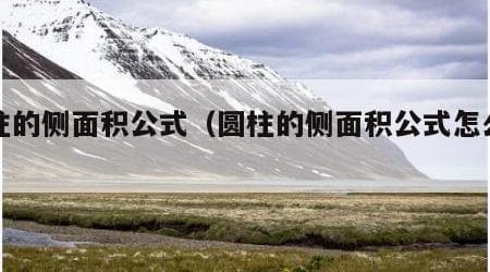 圆柱的侧面积公式及计算方法详解