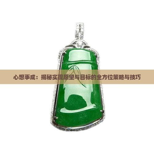 心想事成：揭秘实现愿望与目标的全方位策略与技巧