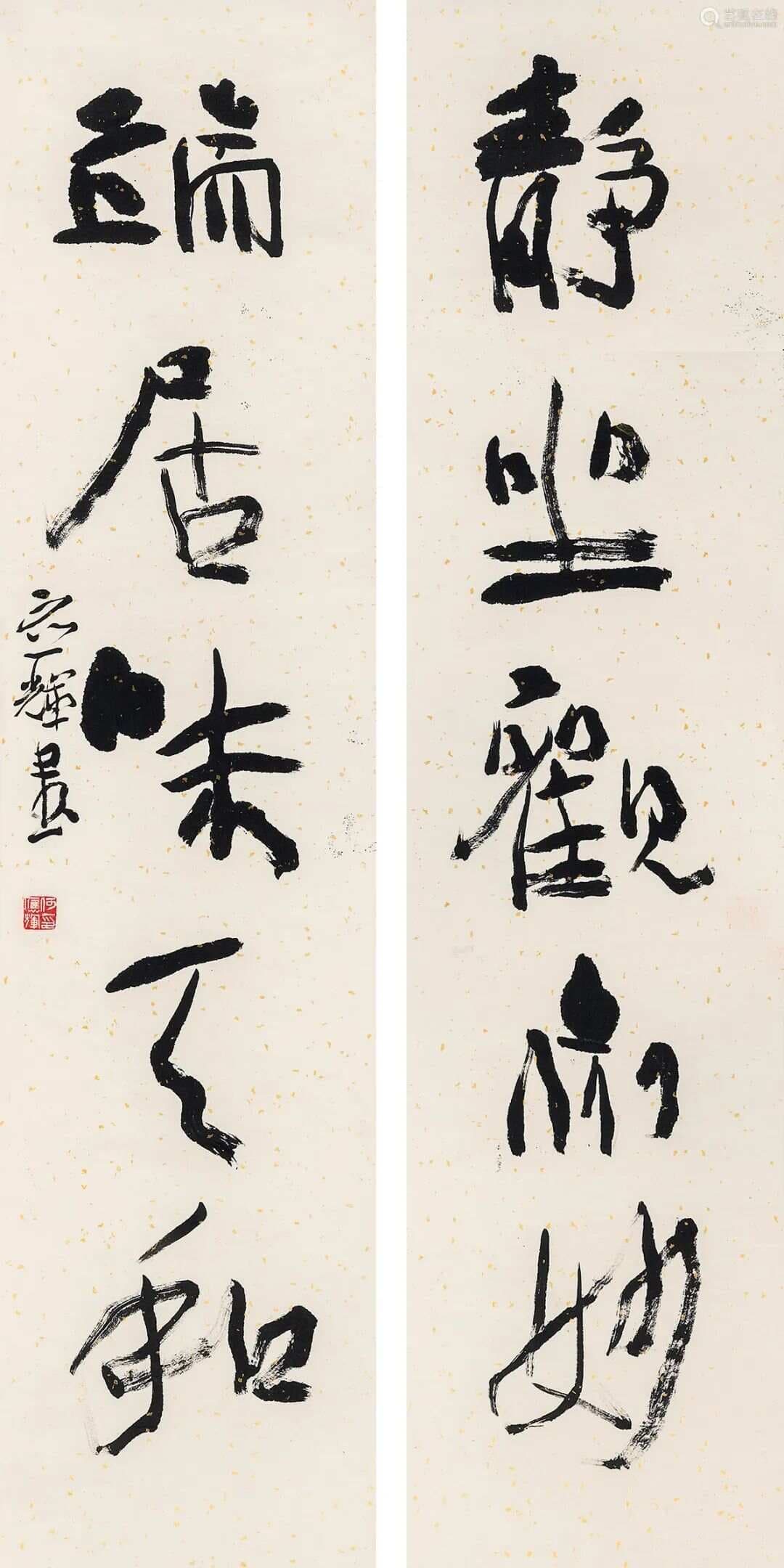 他是第一个把行书和隶书融合的人，书法成就引人注目