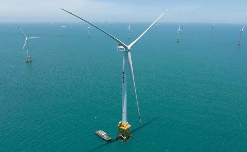 全球首台16兆瓦海上风电机组并网发电：中国海上风电技术实现重大突破