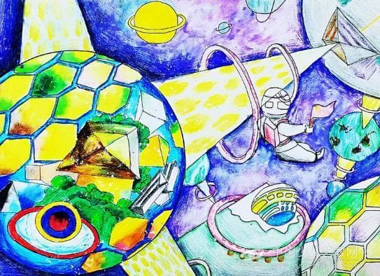 科幻画的魅力：融合科技与创意的儿童绘画探索