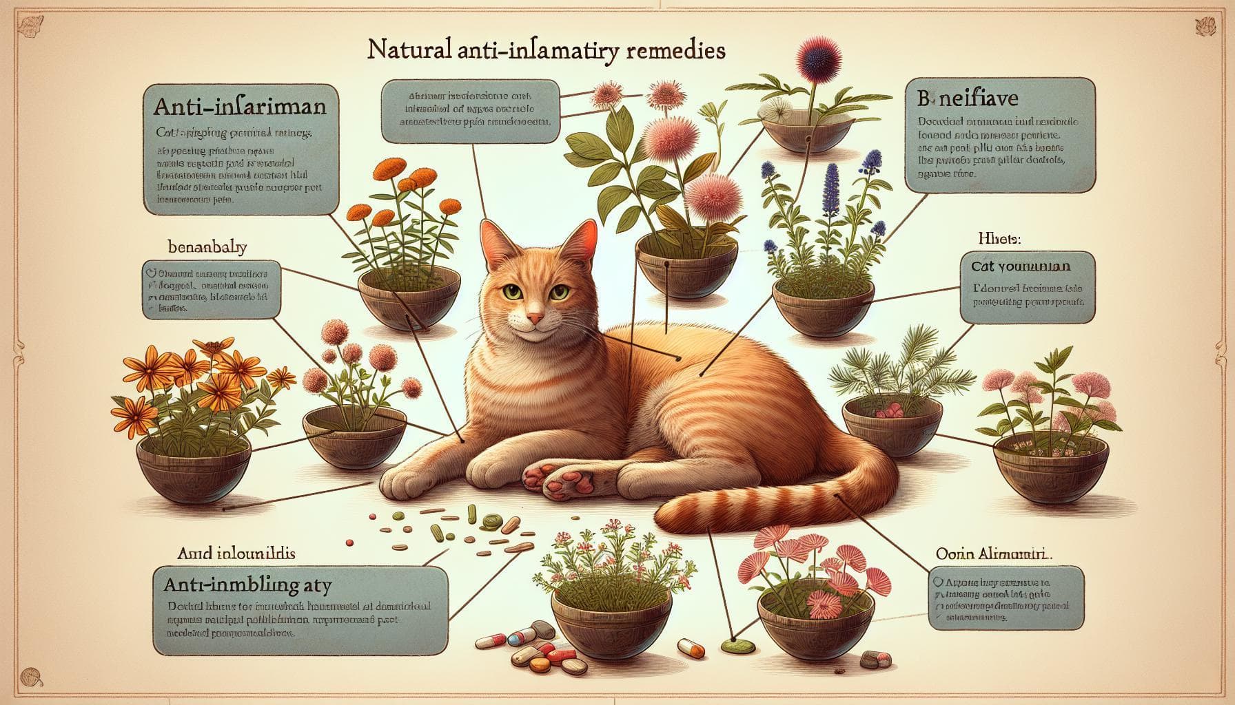 猫的天然抗炎药：有效的选择