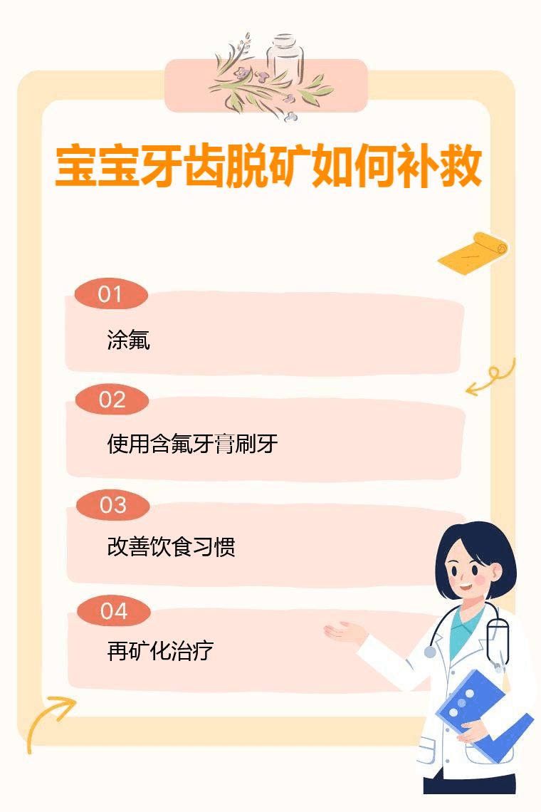 宝宝牙齿脱矿如何补救