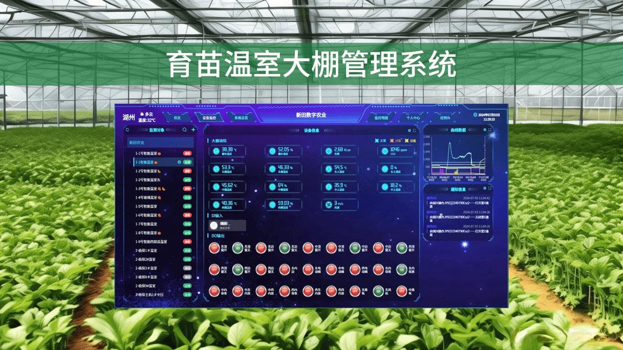 育苗温室大棚管理系统，发展精准农业