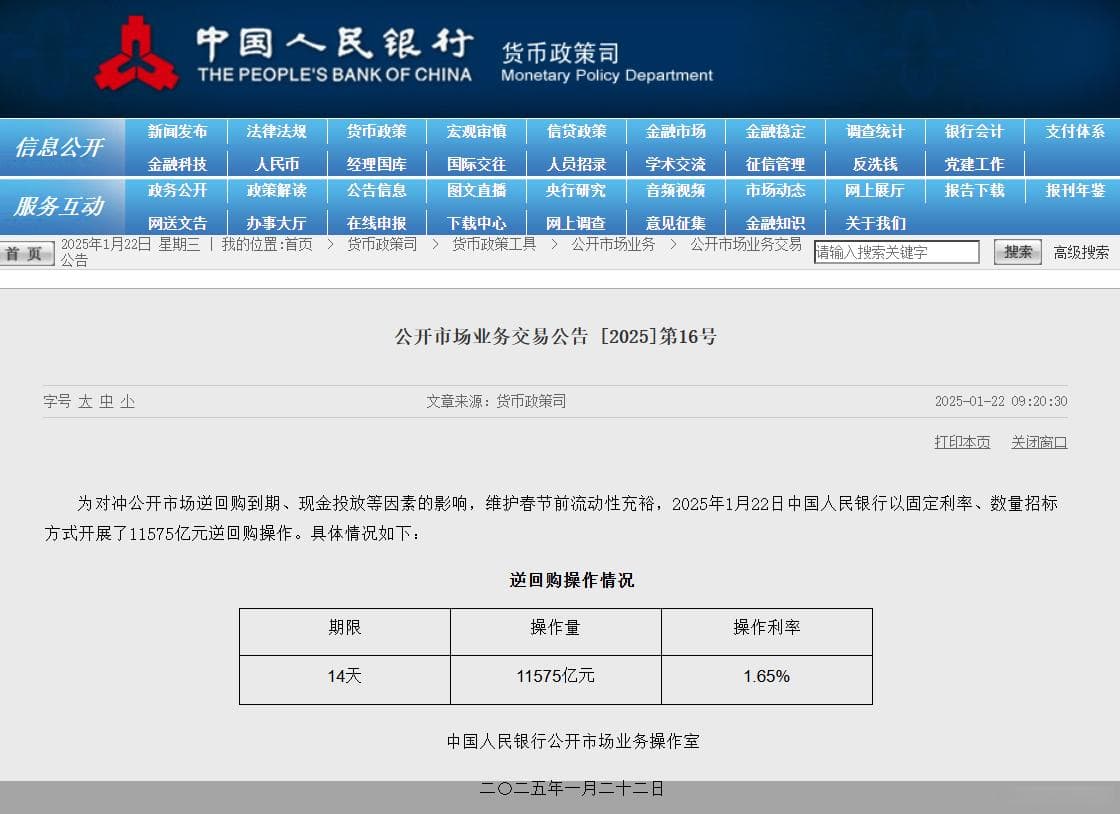 国债逆回购收益率飙升 人民银行操作万亿元逆回购！