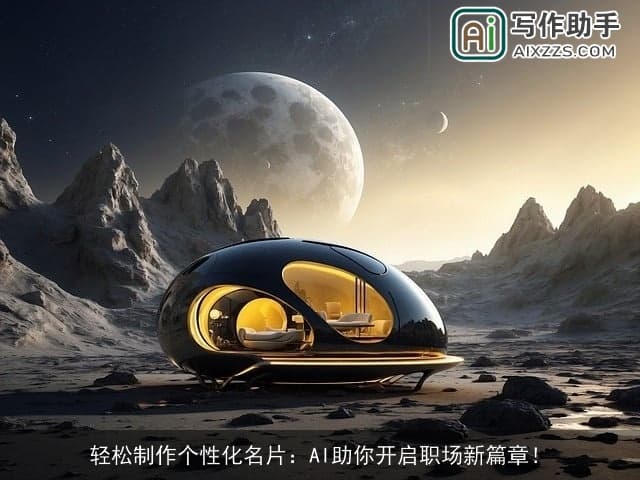 轻松制作个性化名片：AI助你开启职场新篇章！