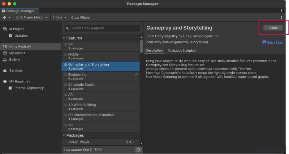 Unity中的包（Package）管理详解
