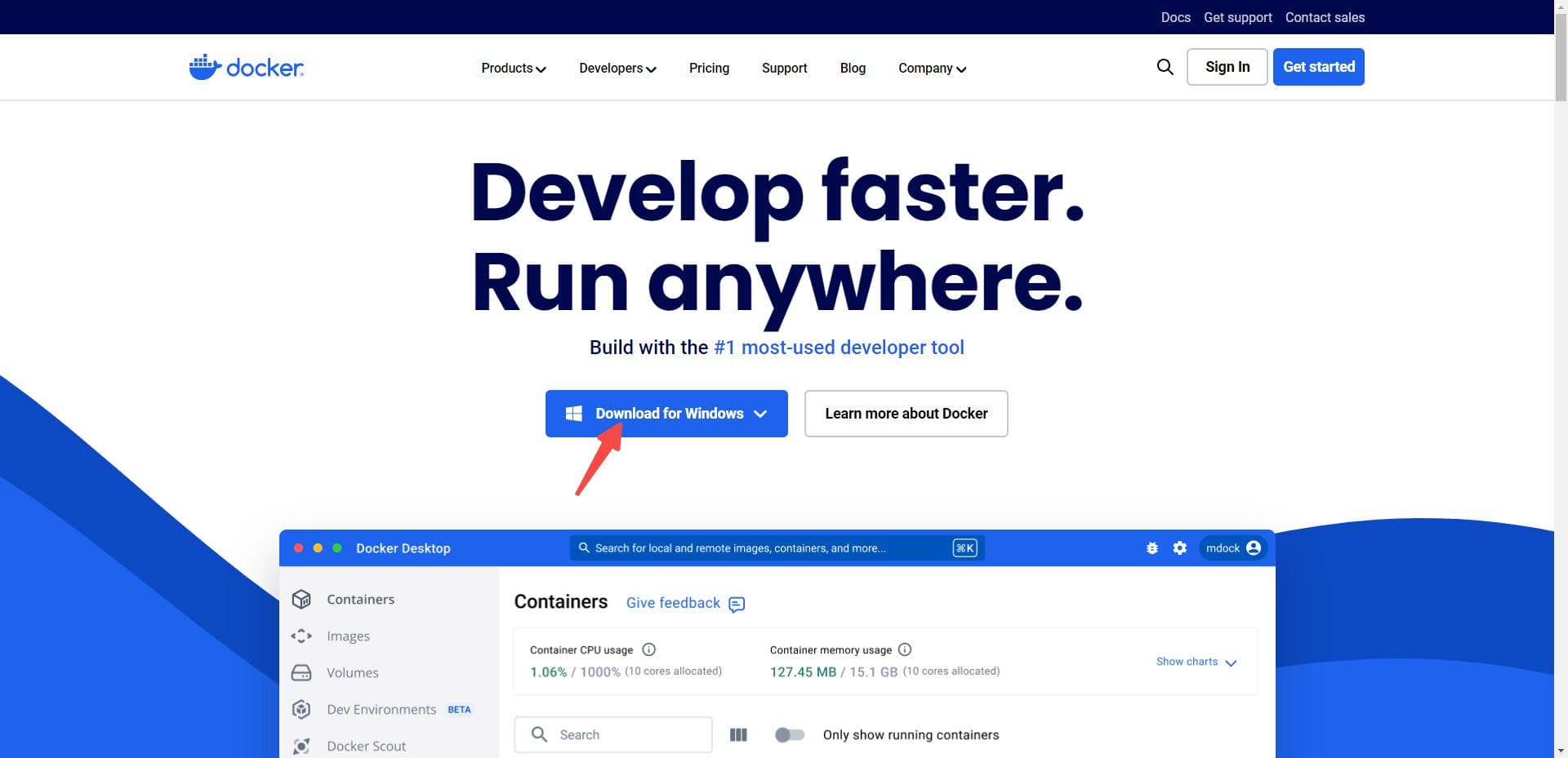 在Windows上使用Docker部署一个简易的Web程序