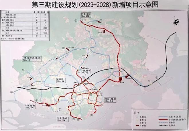 厦门地铁三期规划最新进展：4条新线路待批，多条支线建设待定