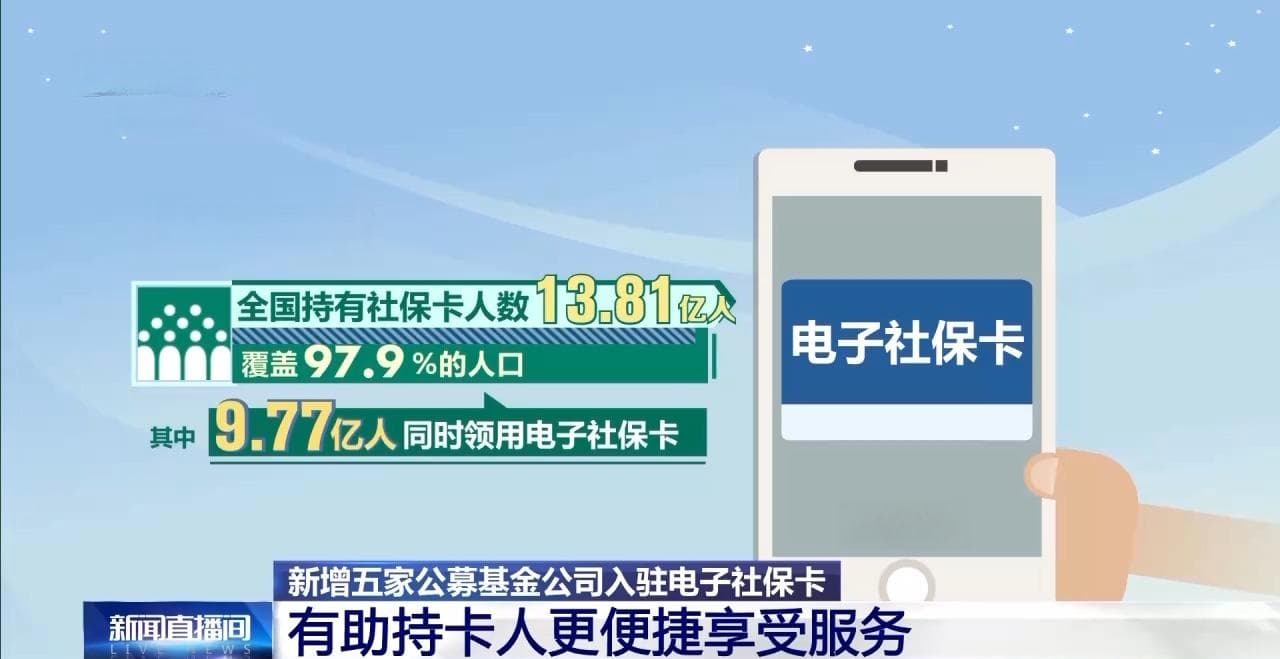 电子社保卡新增五家公募基金公司个人养老金产品，专区产品分为两类