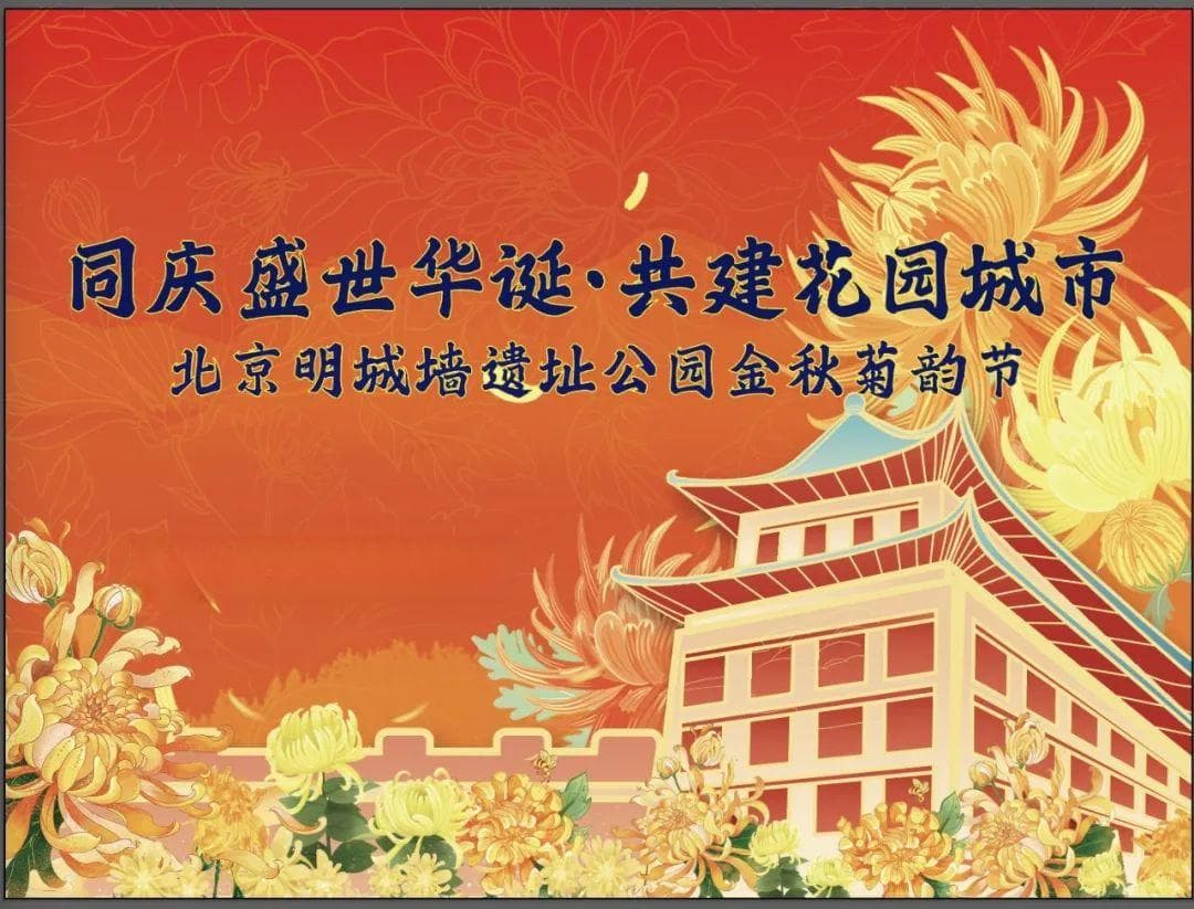 2024北京明城墙遗址公园菊韵节：登城墙赏菊，亲子活动精彩纷呈