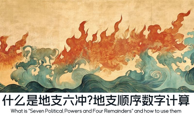 什么是地支六冲？地支顺序数字计算