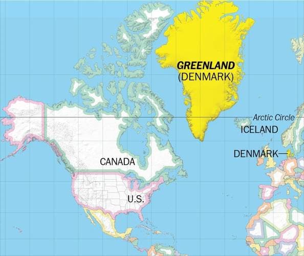 格陵兰岛世界地图：探索地球最大岛屿的奥秘