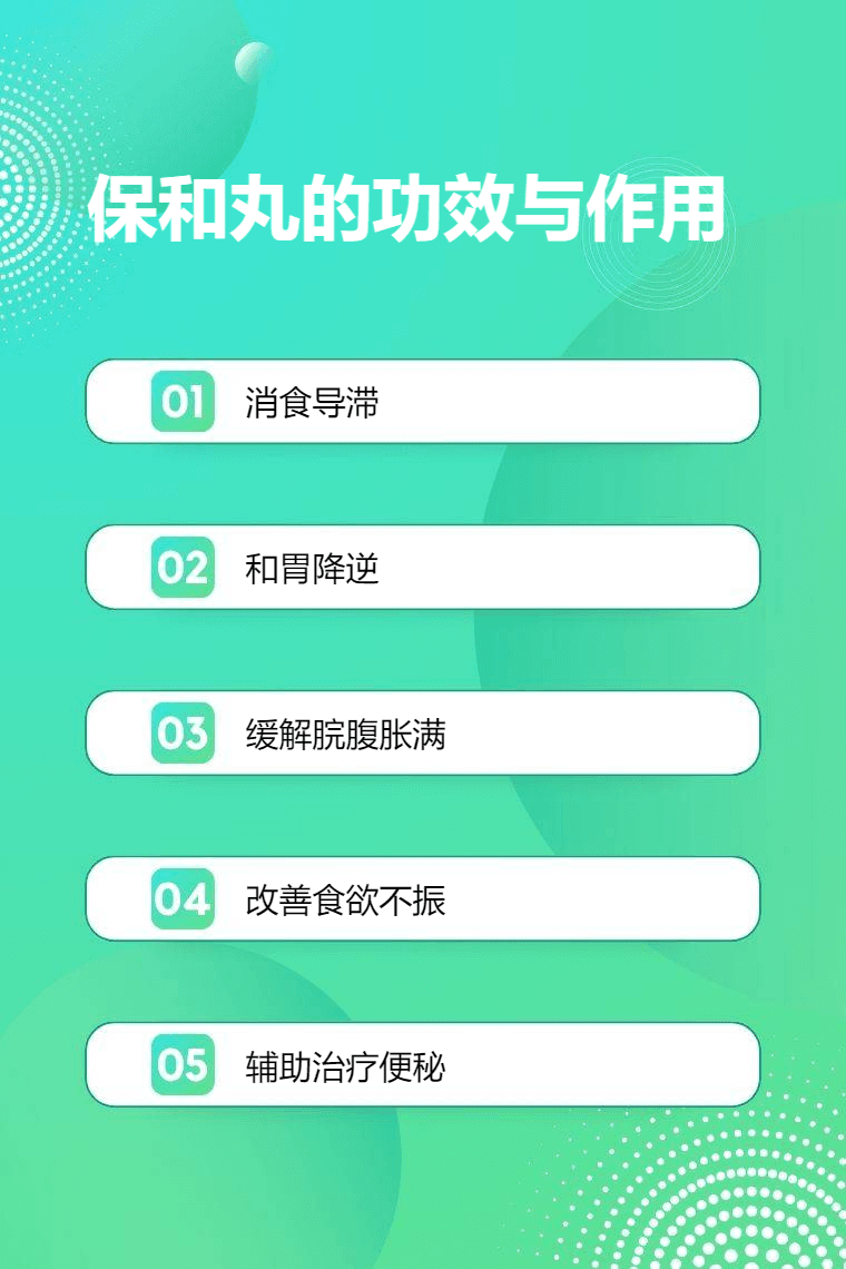 保和丸的功效与作用